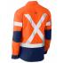 Flx & Move X Taped Hi Vis Utility Active Fit Shirt - Orange/Navy