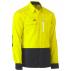 Flx & Move Two Tone Hi Vis Utility Shirt - Yellow/Navy