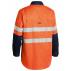 Taped Hi Vis Industrial Cool Vented Shirt - Orange/Navy