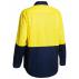 Hi Vis Cool Lightweight Drill Traditional Fit Shirt - Yellow/Navy