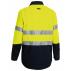 TenCate Tecasafe® Plus 580 Taped Hi Vis Lightweight FR Vented Shirt - Yellow/Navy
