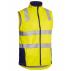 Taped Hi Vis Soft Shell Vest - Yellow/Navy