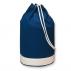Navy Cotton Duffle Bag Bicolour