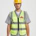 Unisex Adults Hi-Vis Vest With Reflective Tapes and Functional Pockets