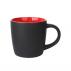 330ml Boston Ceramic Mug/Matte Black with Red