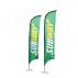 Large(80.5*400cm) Concave Feather Banners