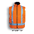 Unisex Adults Hi-Vis Reversible Vest With Reflective tape