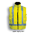 Unisex Adults Hi-Vis Reversible Vest With Reflective tape