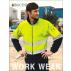 Unisex Adults Hi-Vis Full Zip Polar Fleece With reflective tape