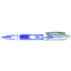 Blue Led Light Barrel Plastic Pen
