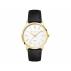 Mens Dress Watch (Gold), Leather Strap