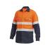 Mens Shieldtec Fr Hi-Visibility Two Tone Open Front Long Sleeve Shirt With Fr Tape