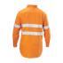 Mens Foundations Hi-Visibility Cotton Drill Long Sleeve Shirt With Tape