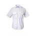 Mens Foundations Poly Cotton Permanent Press  Short Sleeve Shirt With Epaulettes