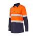 Mens Koolgear Hi-Visibility Two Tone Ventilated   Long Sleeve Shirt With Tape