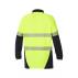 Mens Koolgear Hi-Visibility Two Tone Long Sleeve Ventilated Polo With Segmented Tape